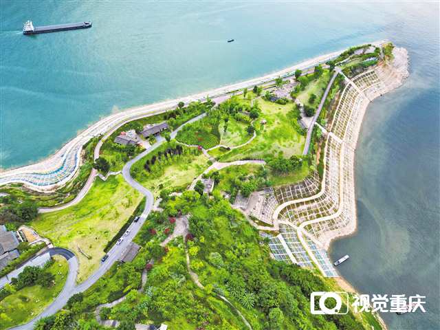 重慶深入實施長江生態保護修復 礦坑變花海 荒灘成公園 消落帶復綠2.jpg